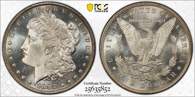 1887-O $1 MS66+ PL