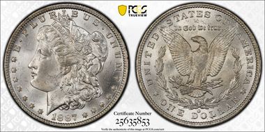 1887/6-O $1 MS64