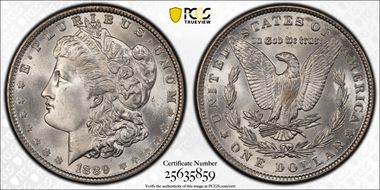 1889 $1 MS66+