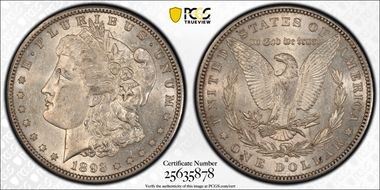 1893-S $1 AU58+