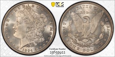 1894 $1 MS66+