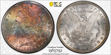1887 $1 VAM 12, Alligator Eye MS67