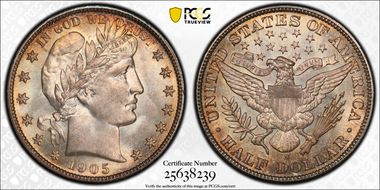 1905-S 50C MS67