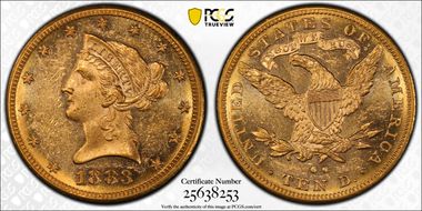1883-CC $10 MS60
