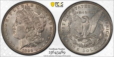 1899-O $1 VAM 4 Micro O AU58