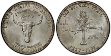 1935 50C Spanish Trail MS67