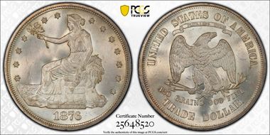 1876 T$1 MS66