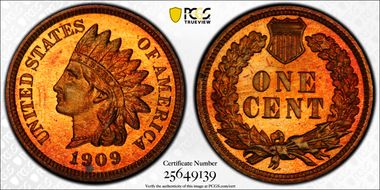 1909 1C Indian PR66CAM