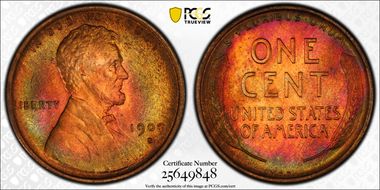 1909-S VDB 1C MS67RB