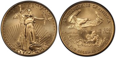 1999-W $10 Unfinished Proof Dies Gold Eagle MS70