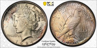 1924-S $1 MS64+ 