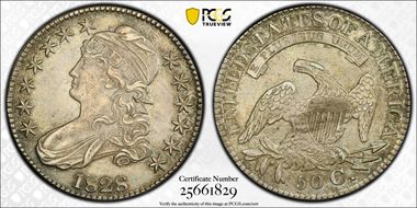 1828 50C O-118 MS63