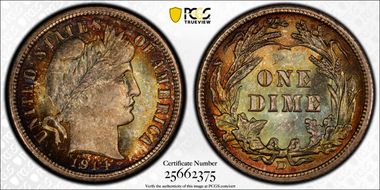 1914-D 10C MS67