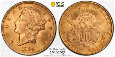 1900 $20 MS65+