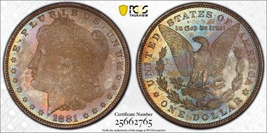 1881 $1 MS66