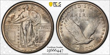 1917 25C Type 1 MS67FH