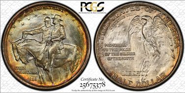 1925 50C Stone Mountain MS67+ 