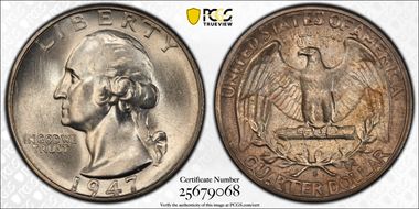 1947-S/S 25C RPM, FS-501 MS67