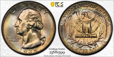 1939 25C MS68