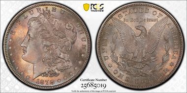 1878 7TF $1 Reverse of 1879 MS65