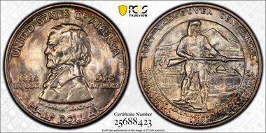 1925 50C Fort Vancouver MS66+