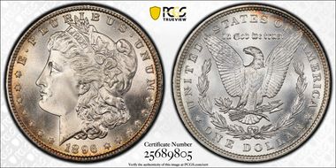 1896 $1 MS67+