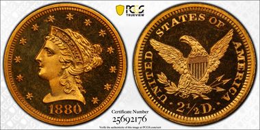 1880 $2.50 PR65+ DCAM