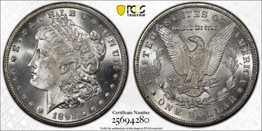 1893-CC $1 MS64+ 