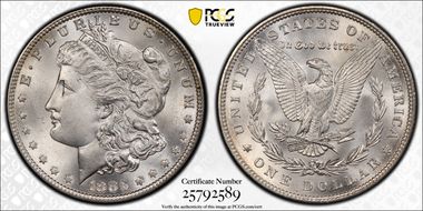 1883 $1 MS67+