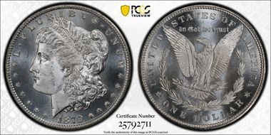 1879-S $1 MS67+