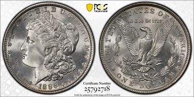 1886 $1 MS67+