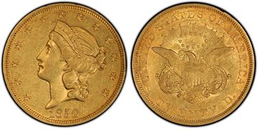 1850 $20 AU50