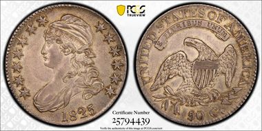 1825 50C AU58
