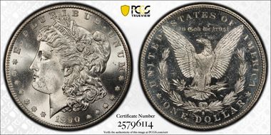 1890-S $1 MS65