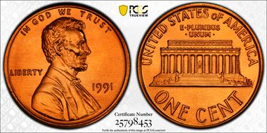 1991 1C MS68RD