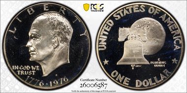 1976-S $1 Silver PR69DCAM