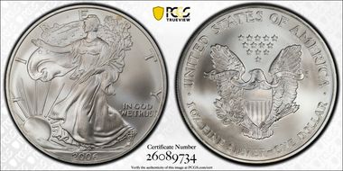2006 $1 Silver Eagle MS70