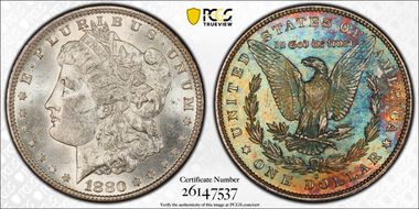 1880-S $1 MS62