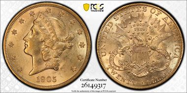 1905 $20 MS61