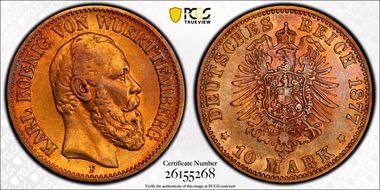 1877-F 10 Mk J-292 AU50