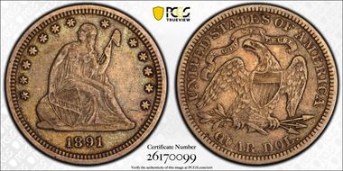 1891 25C XF40