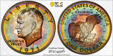 1971-S $1 Silver PR67DCAM