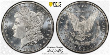 1888 $1 MS65PL