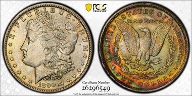 1890-O $1 MS62