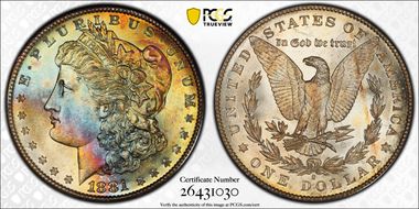 1881-S $1 MS66