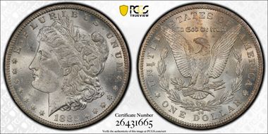 1885-CC $1 MS63+