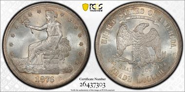 1876-S T$1 MS64