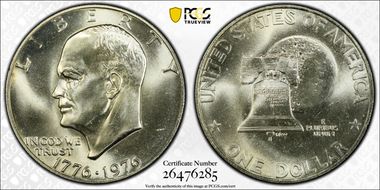 1976-S $1 Silver MS67