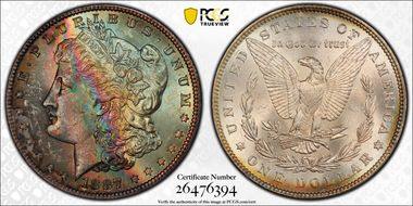 1887 $1 MS64