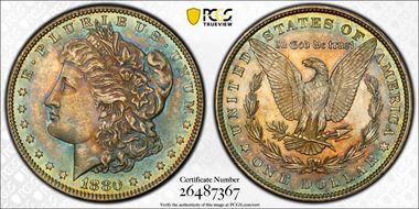 1880 $1 MS64